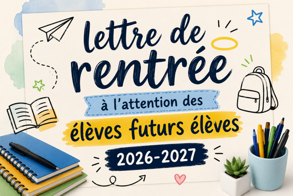lettre rentrée futurs élèves 26 27