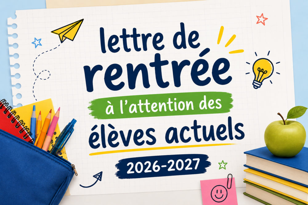 lettre rentrées élèves actuels 26 27